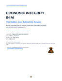 Cover of Economic Integrity in AI: The Hidden Cost Behind the Answer